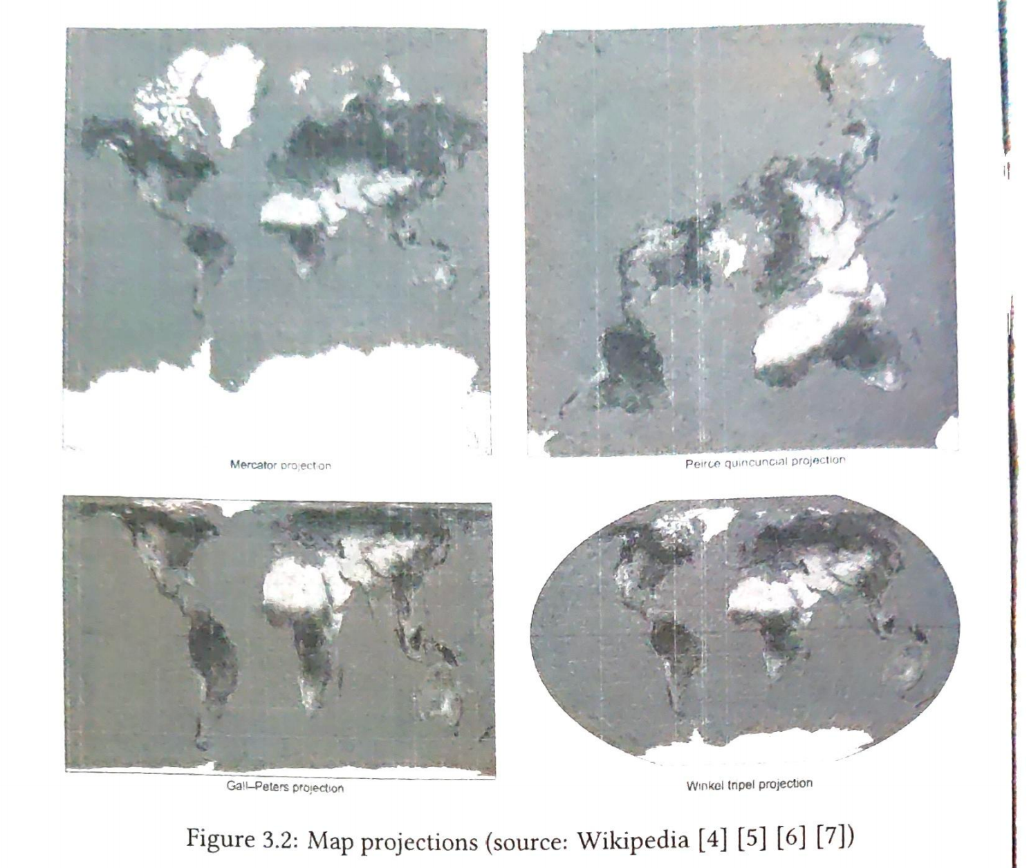 图 3.2：地图投影