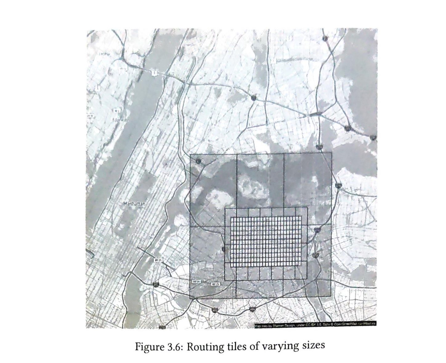 图 3.6：不同尺寸的路由瓦片